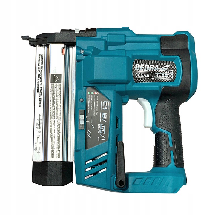 Dedra DED7053 18V pneumatikus tűzőgép, 2 az 1-ben, 100 db, LED világítás, 2,8 kg