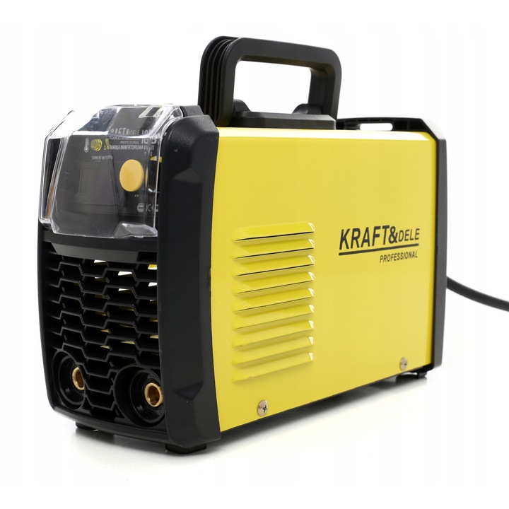 Kraft&Dele KD1852 MMA IGBT inverteres hegesztőgép 20-300A, 230V/50-60Hz, védőmaszkkal, sárga, 1 db