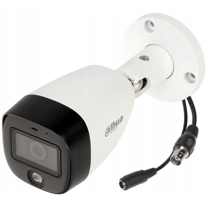 Камера за наблюдение Dahua 8,3 Mpx, AHD/HD-CVI/HD-TVI, IP67, 2.8mm, бяла, размери 167x70x70mm