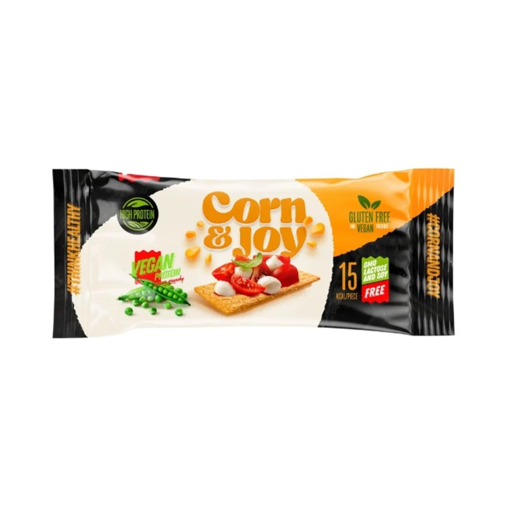 Felii de paine PROTEICA din Porumb extrudat (fara zahar, fara gluten, vegan) 20g - Corn&Joy