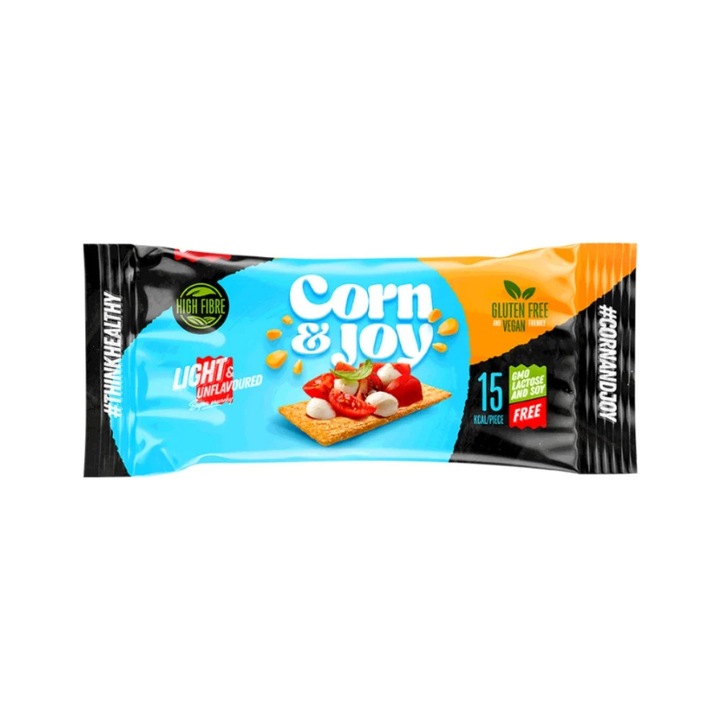 Felii de paine din Porumb extrudat LIGHT (fara zahar, fara gluten, vegan) 20g - Corn&Joy