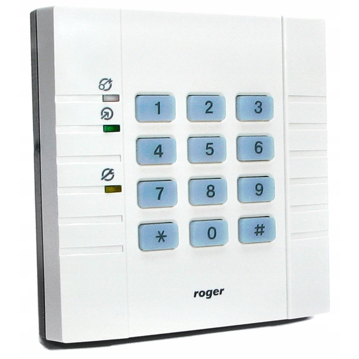 Контролер за достъп Roger PR312EM-BK-G, четец за карти, 125 kHz, 1 врата, 153x46x23mm