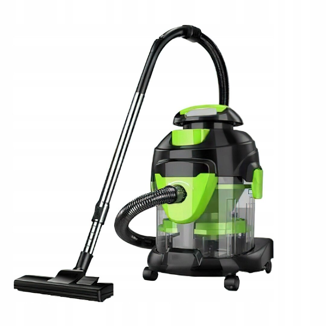 Aspirator/curatator uscat si umed Kraft&Dele KD5157 cu filtru de apa, 2200 W, rezervor 15 L, negru/verde