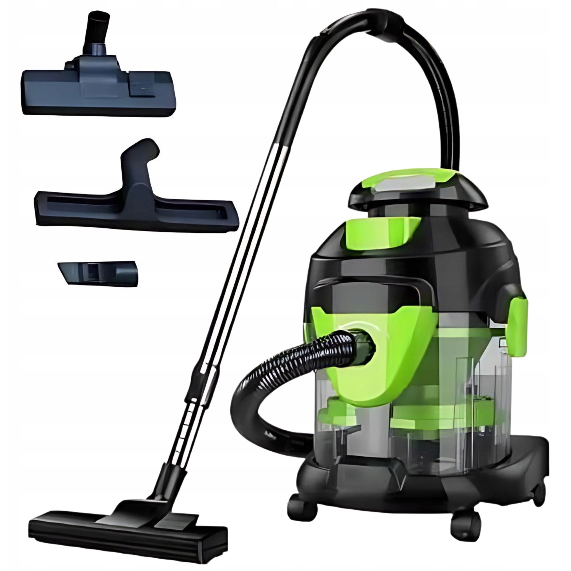 Aspirator/curatator uscat si umed Kraft&Dele KD5157 cu filtru de apa, 2200 W, rezervor 15 L, negru/verde