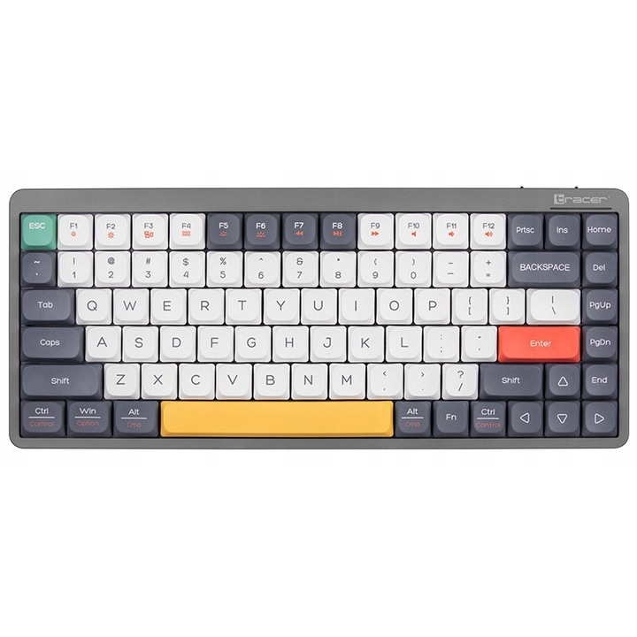 Tracer FINA 84 mechanikus billentyűzet, Outemu Red Switch, kompakt, többszínű világítás, 84 billentyű