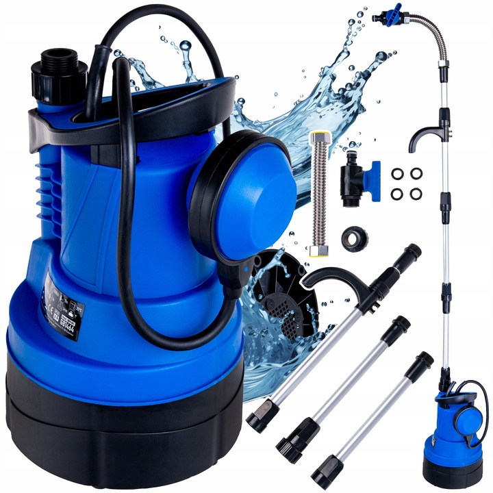 Потопяема помпа за чиста вода Geko 400W 5200л/ч, максимална дълбочина 7м, максимална височина на повдигане 11м