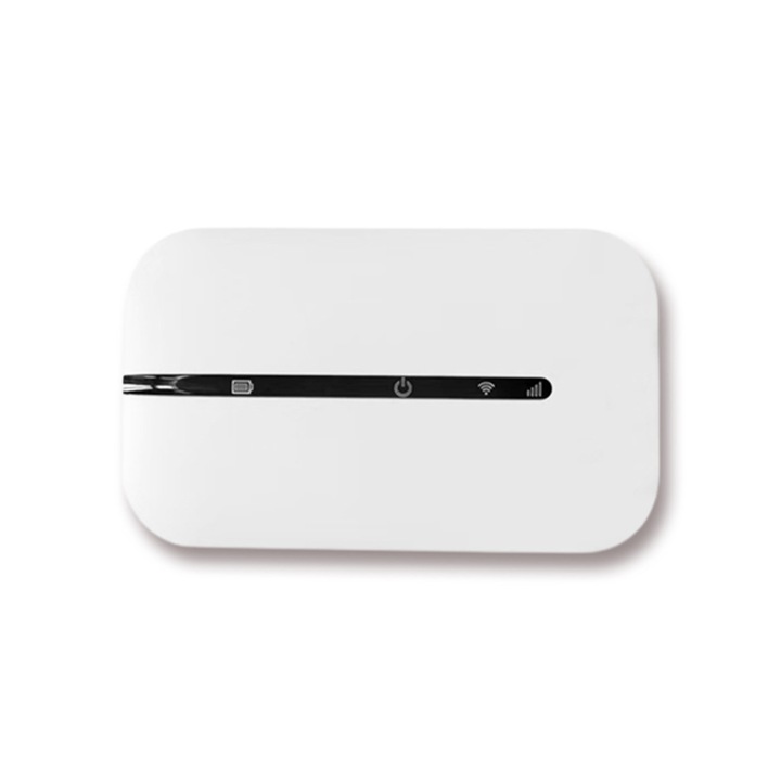 Hordozható 4G Wi-Fi router, 150 Mbps Wi-Fi modem, 8 felhasználót támogat, fehér, változatos méretek