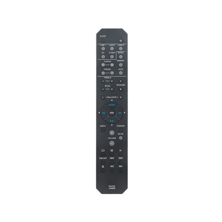 Telecomanda de inlocuire Rax33 pentru receptor stereo R-S202, R-S202BL, R-S202D, culoare neagra