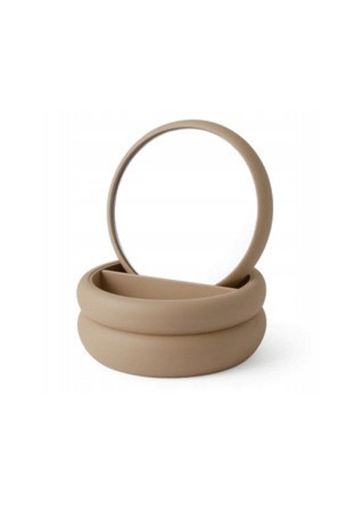 Ékszerdoboz, Home Styling Collection, taupe, 17,5x17,5x9cm