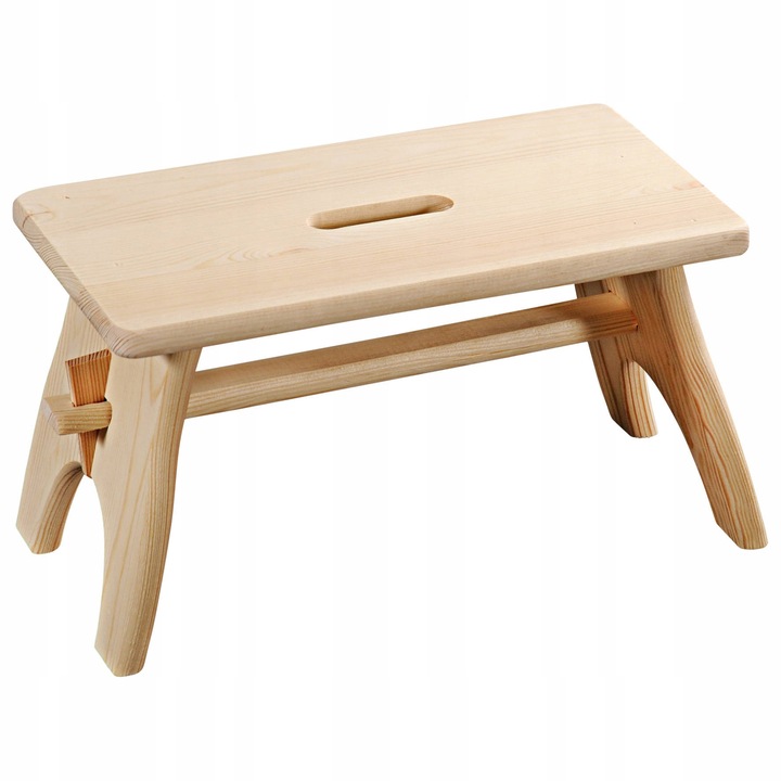 Kesper fa sámli, 42x22x20,5cm, világos fa színű, konyhába és irodába