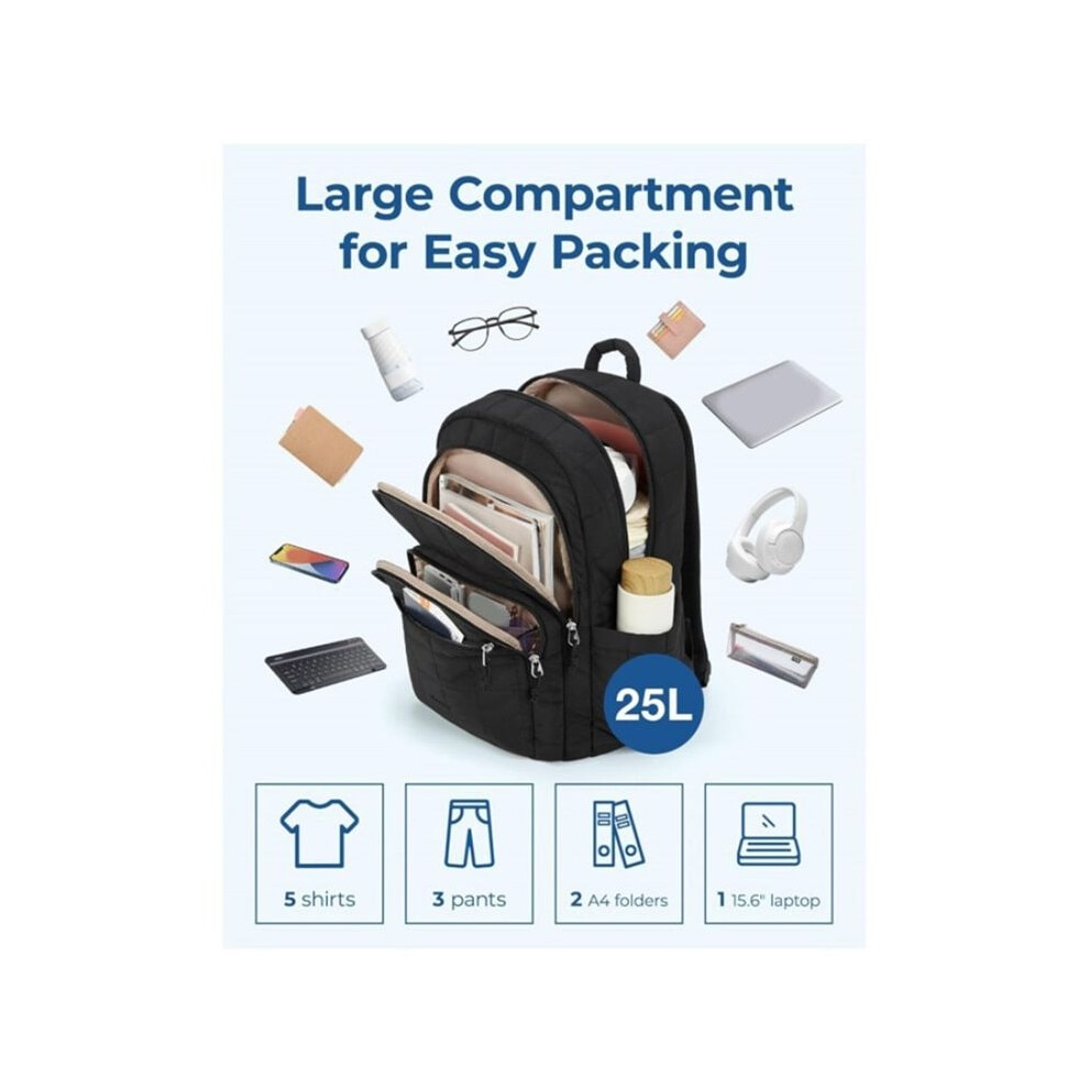 Rucsac pentru laptop 15,6 inch, roz, capacitate mare, unisex