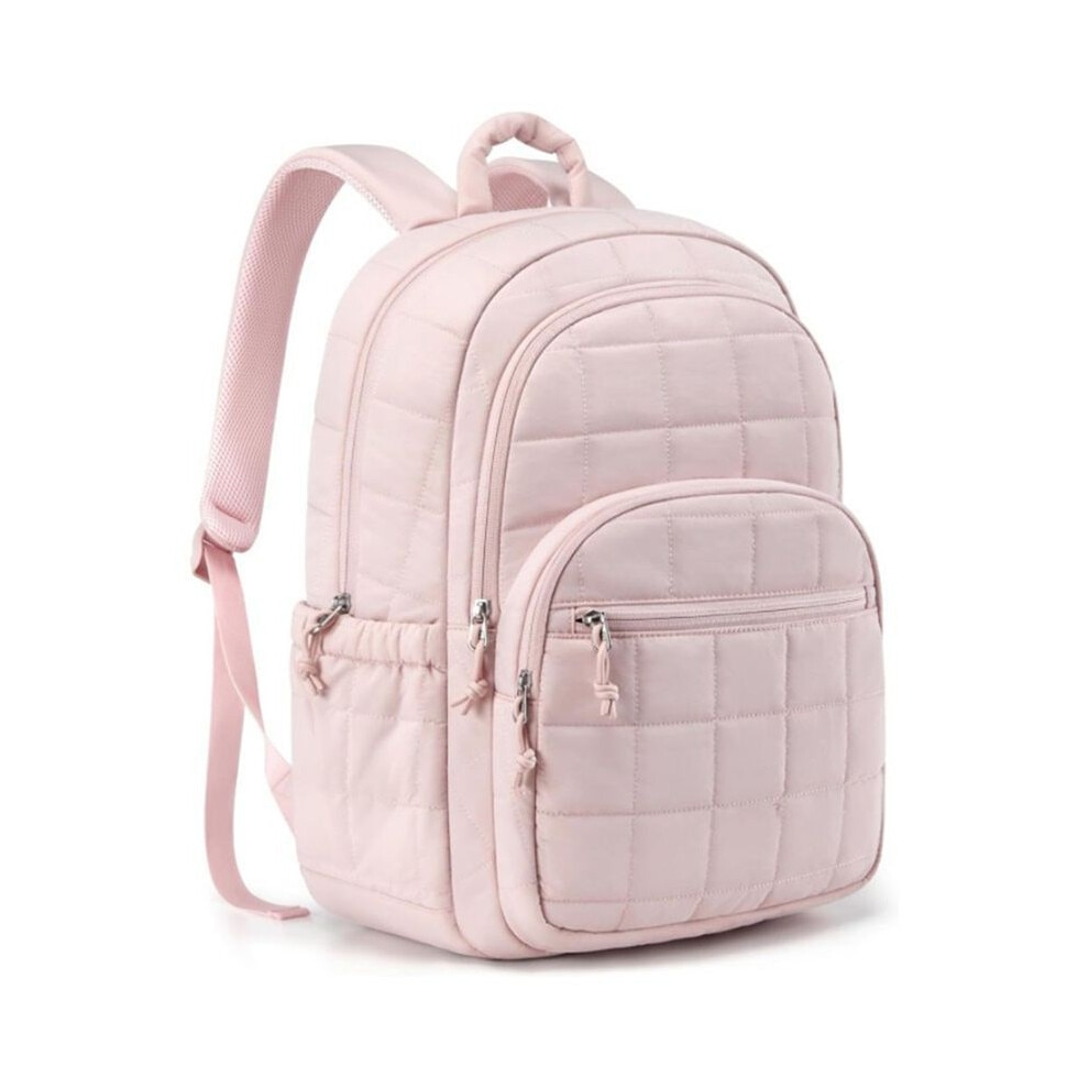 Rucsac pentru laptop 15,6 inch, roz, capacitate mare, unisex