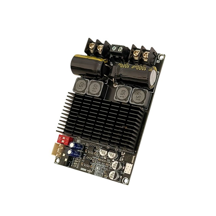 ZK-2001 digitális erősítő 100W x 2, 200W, kétcsatornás, túlterhelés elleni védelem, fekete, 100x65x18mm