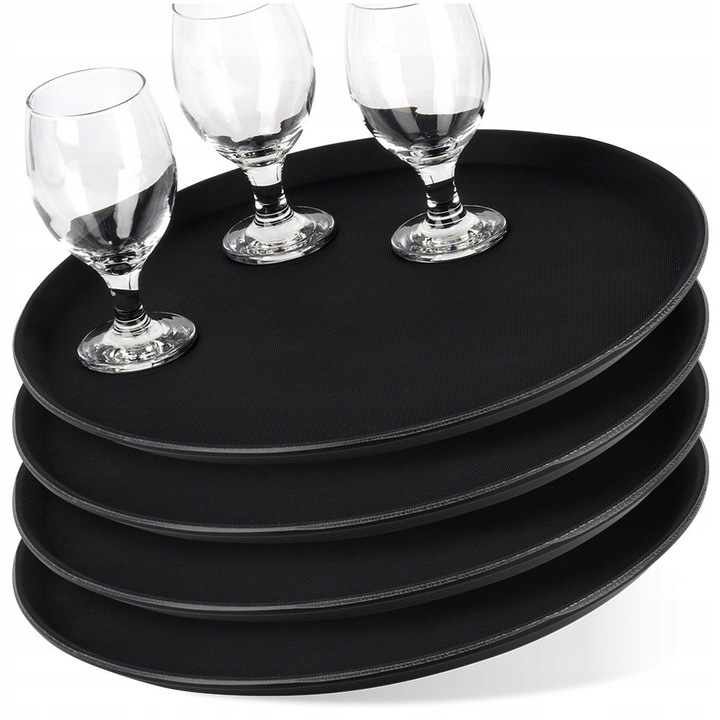 Set 4 tavi servire Vilde, rotunde, 40cm, antiderapante