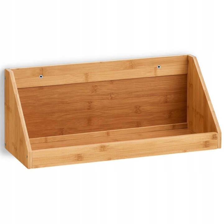 Zeller konyhai polc, bambusz, 50x20x20cm, fűszerekhez, szerelés mellékelve