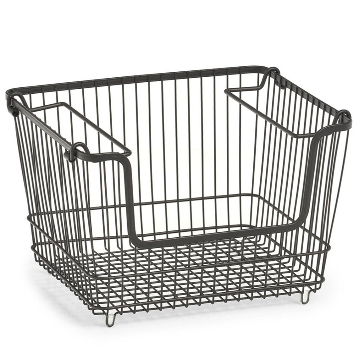 Cos metalic pentru fructe si legume, Zeller, 33x27x21, negru