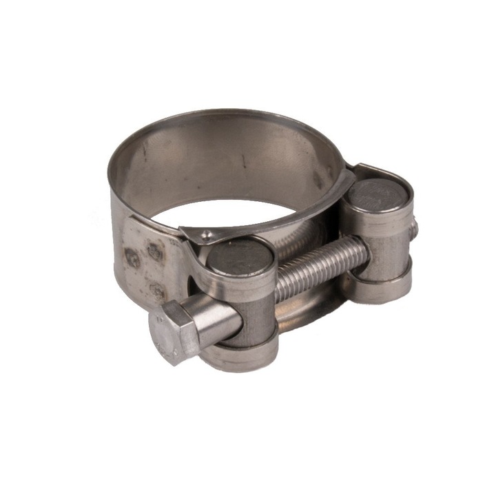 Colier cu balamale 64-67mm, inox, prindere furtun