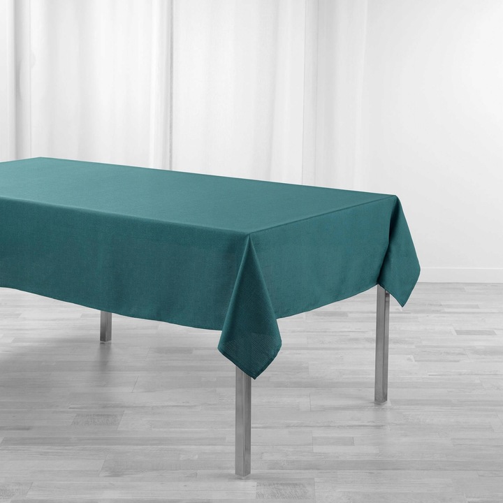 Téglalap alakú foltálló terítő, zöld, 140x250cm, Douceur d'interieur