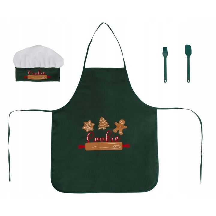 Sort pentru copii, 5five Simple Smart, set cu sapca si accesorii de coacere, verde