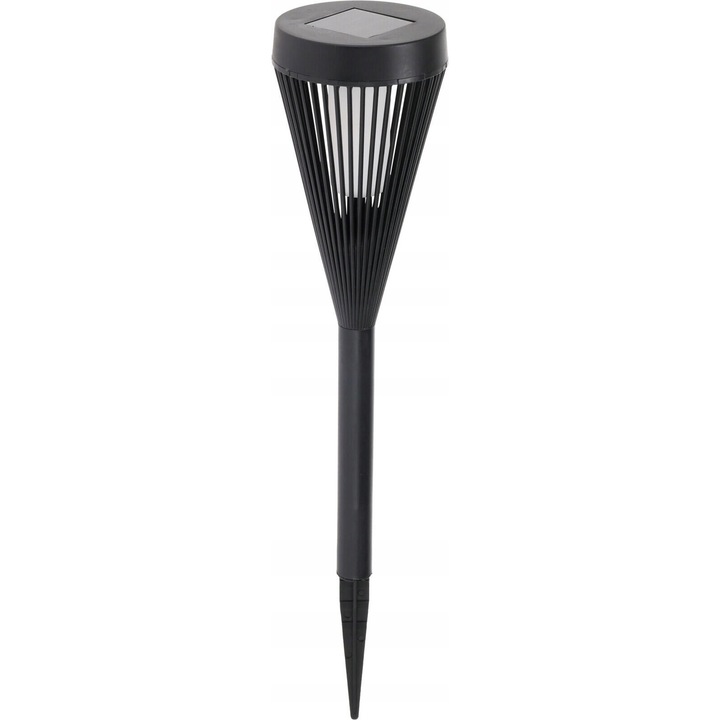 Lampa solara de gradina Koopman LED alb cald negru 7.5x47cm