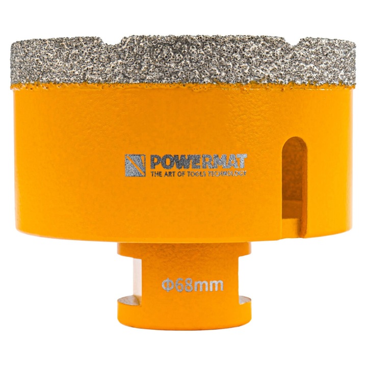 Carota diamantata pentru ceramica PM-DWK-68M14M, 68 mm, Powermat PM1579