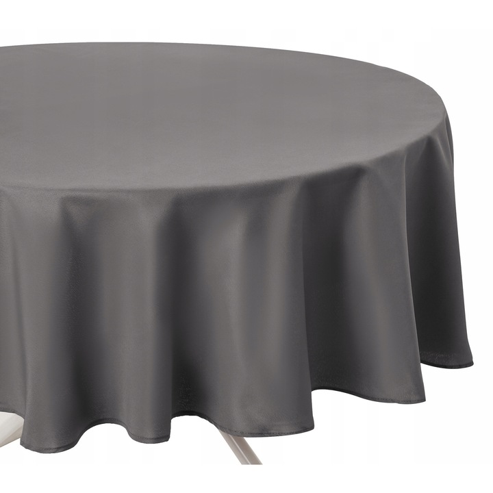 Atmosphera kerek foltálló terítő, antracit, 180cm