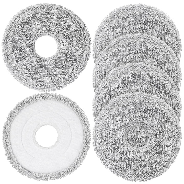 Set 6 Lavete Mop Leccik® pentru Aspiratoare Robot, Compatibilitate Extinsa cu Modelele de Top, Curatare Profunda si Eficienta a Podelelor, Accesorii Premium pentru Igienizarea Completa a Locuintei