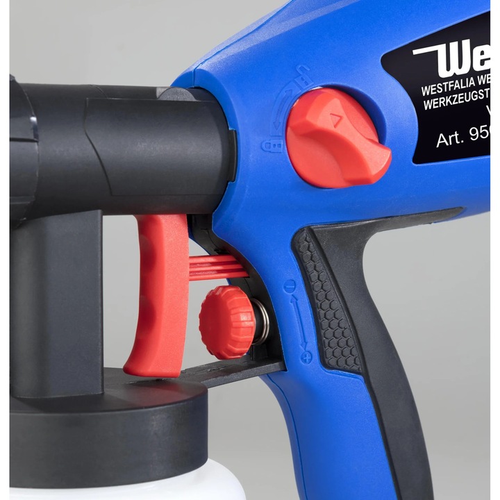 WFSP400 400W HVLP festékszóró pisztoly, 800ml tartály, állítható, 700ml/perc áramlási sebesség