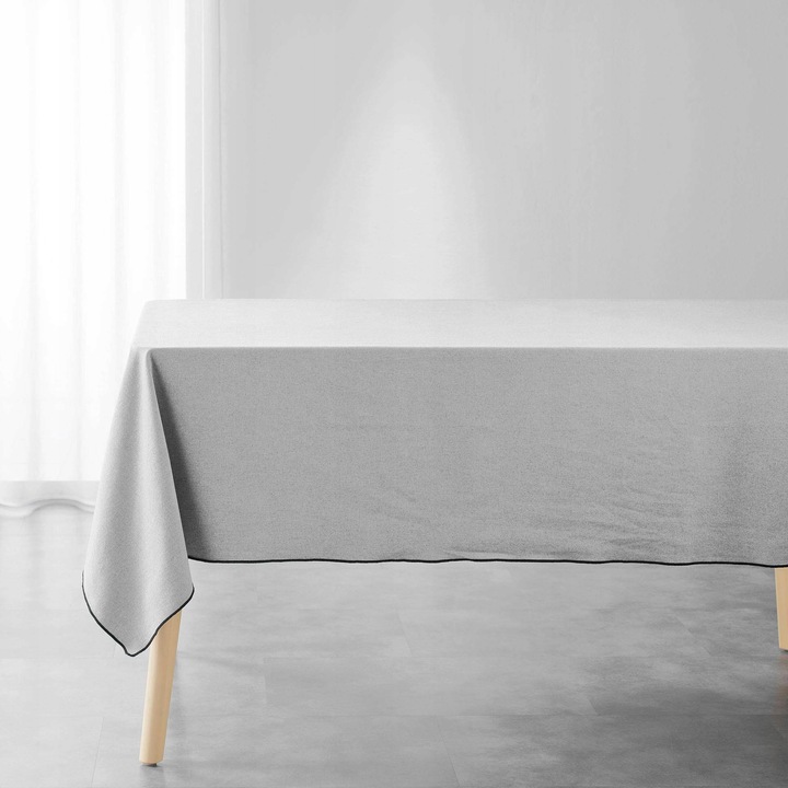 Szürke pamut asztalterítő 140x240 cm MISTRALINE