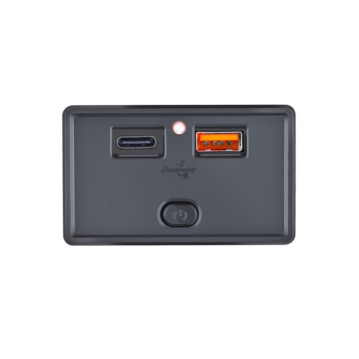 Панел с вграден USB изход за кола 3.4A PD + USB бързо зареждане 12V 24V