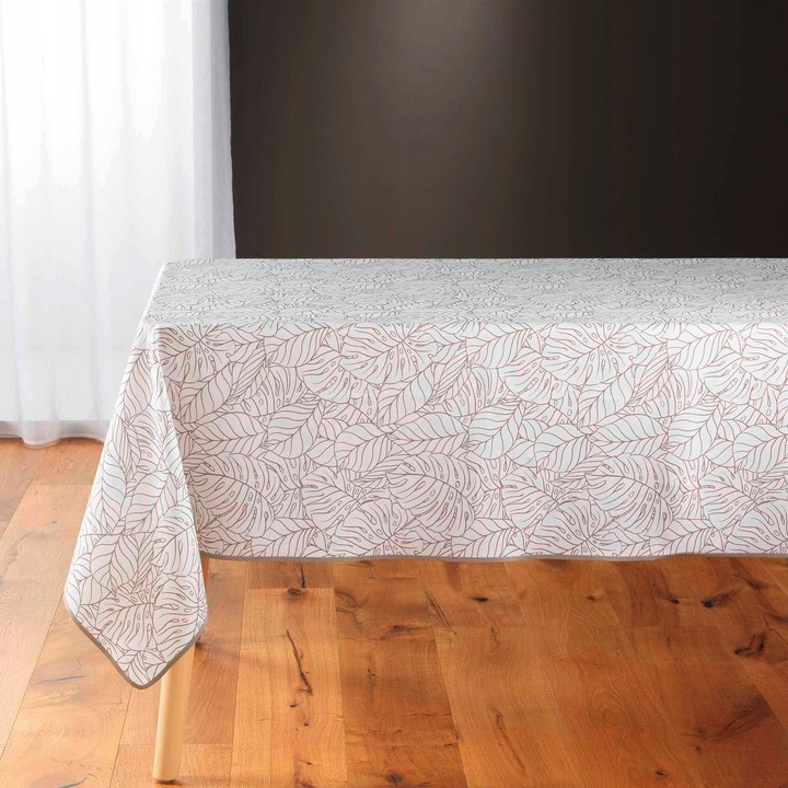 SOLEA téglalap alakú asztalterítő, 150x240cm, poliészter, szürke