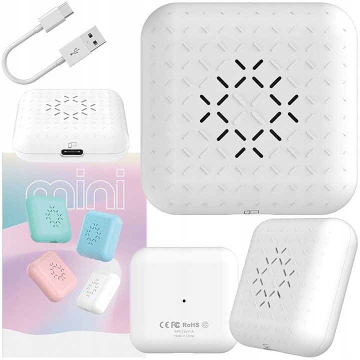 Adaptor Wireless CarPlay, Carlinkit, Carlinkit U2W MINI, Conectare Automata Plug & Play, Bluetooth WiFi, Compatibil iPhone, Design Compact, Update OTA