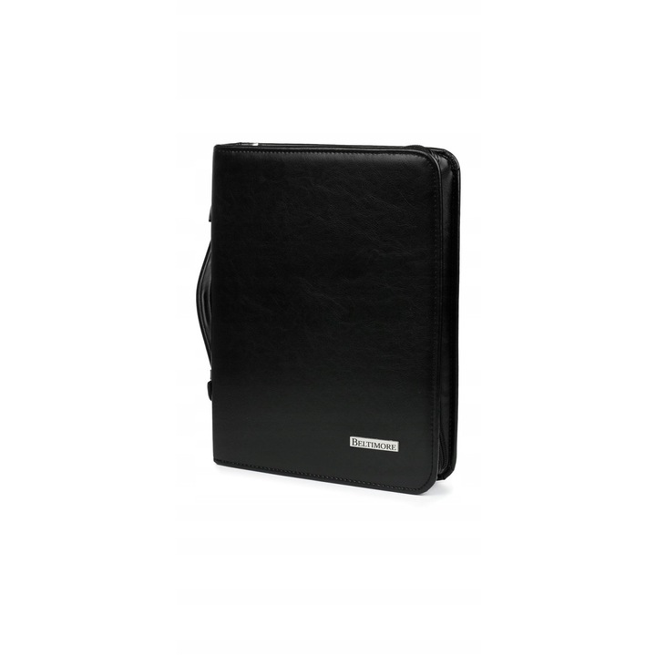 Biwuar, teczka, organizer, ecologic, negru, 34,5x26x5cm, pentru documente A4