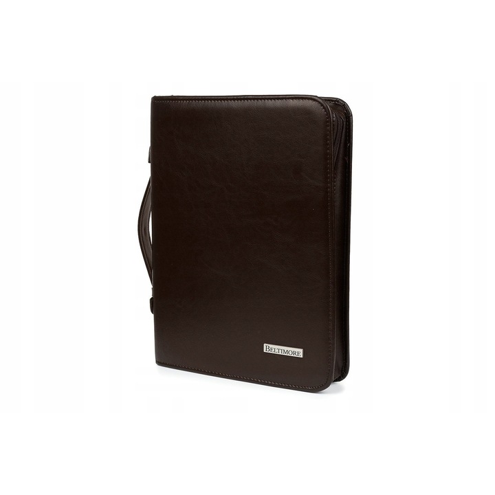 Biwuar de birou, Beltimore, cu organizator si calculator, maro, 34,5x5x26cm