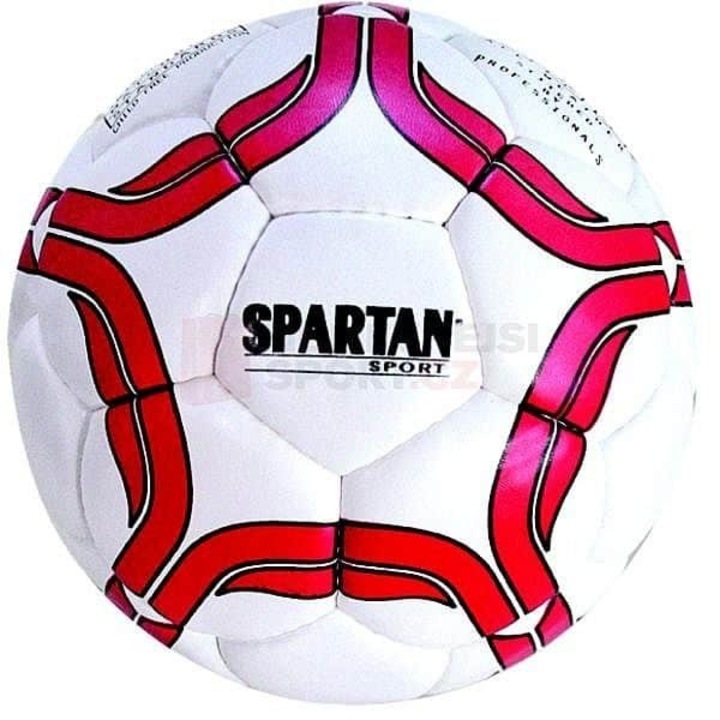 Spartan Club Junior 3 futball labda, szintetikus, fehér piros-fekete grafikával, 60cm