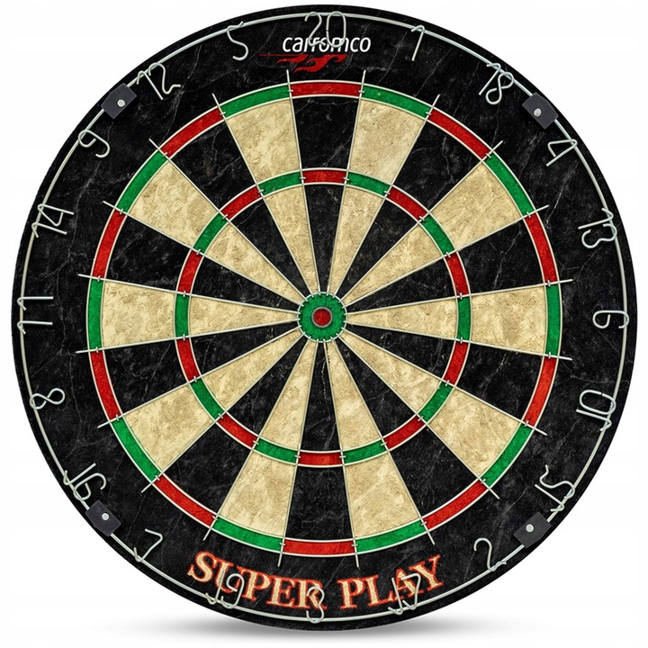 Дартс мишена Carromco Super Play, 45 см, с 6 стрелички, многоцветна