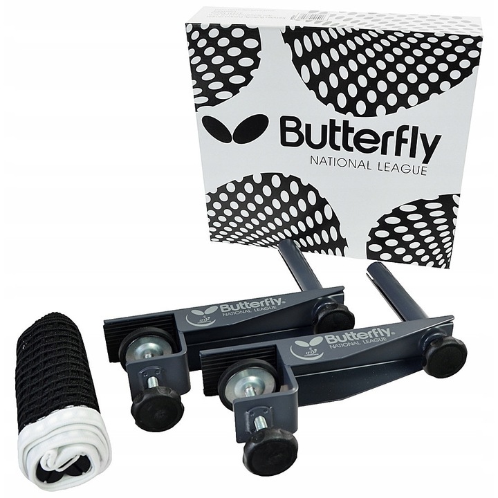 BUTTERFLY National League asztalitenisz háló, textil, strapabíró, fekete