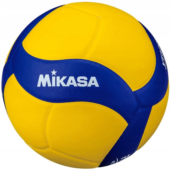 Minge de volei Mikasa VT370W, 5, 65-67cm, 370g, albastru-galben, set oficial FIVB