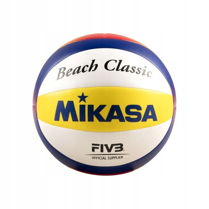 Minge mini volei plaja Mikasa BV1.550C, 46.5x48.5cm, 140-160g, piele sintetica, 10 panouri