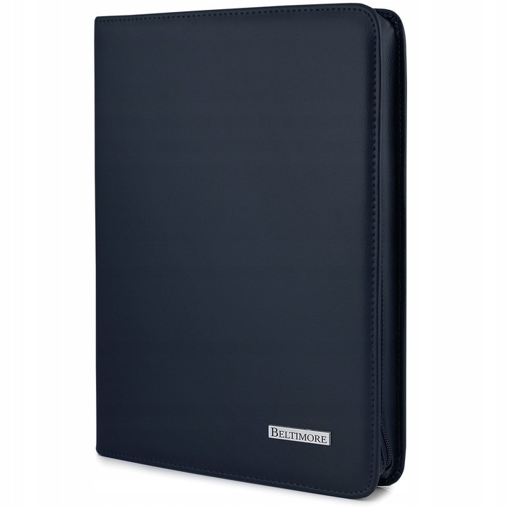 Biwuar, teczka, organizer, Beltimore, 5 compartimente, ecologic, negru, 26x37x4,5cm