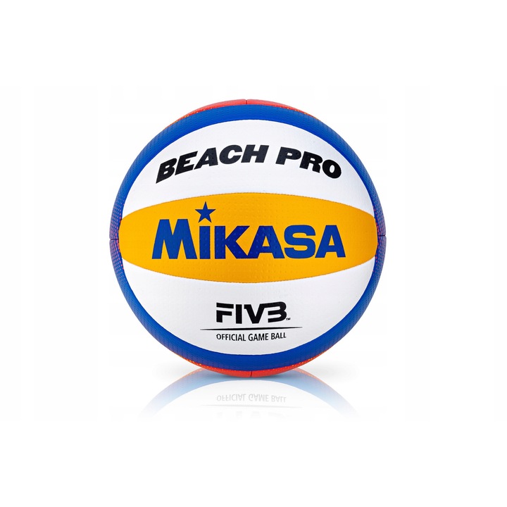Minge de volei de plaja MIKASA BV550C, 10 panouri, sintetic, dimensiune 5