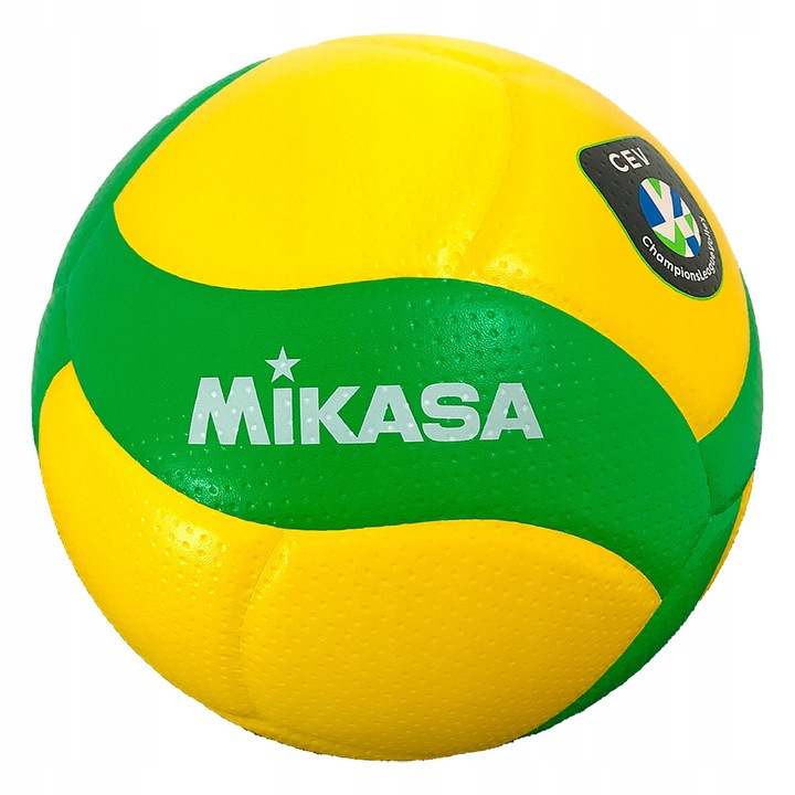 Minge volei Mikasa V200W CEV, 5, galben-verde, 260-280g