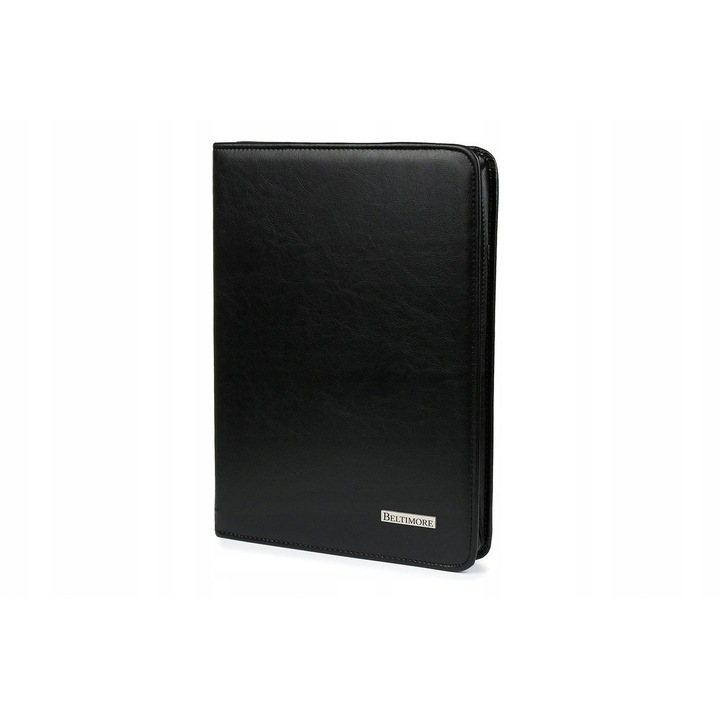 Biwuar, Beltimore, teczka organizator A4, 5 compartimente, ecologic, negru, 26x37x4,5cm