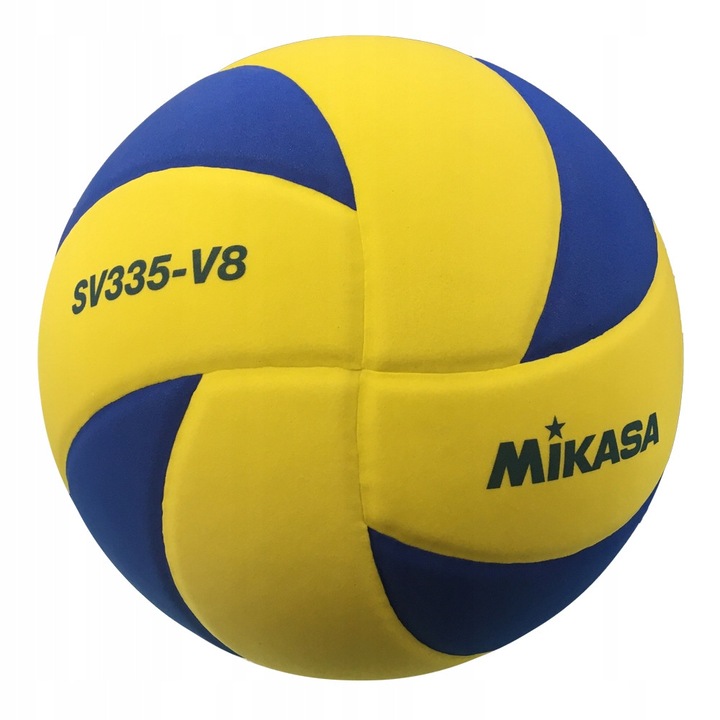 Minge de volei de iarna Mikasa SV335-V8, 5, 65-67cm, albastru-galben, rezistenta la apa