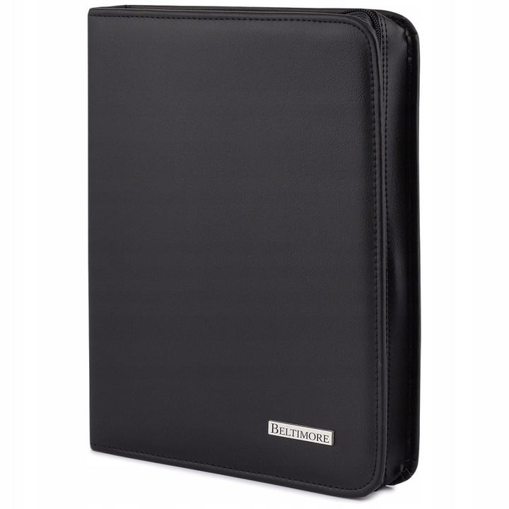 Servieta organizator pentru barbati Beltimore, neagra, dimensiuni 25x34x4,5cm, pentru documente A4