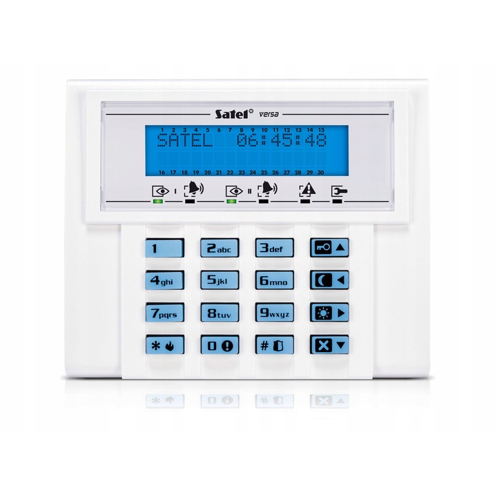 Манипулатор LCD Satel VERSA-LCD-BL, синя подсветка, размери 139x124x22mm, комплект