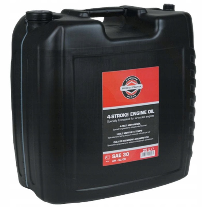Моторно масло Briggs & Stratton SAE30 25L, за 4-тактови двигатели, оптимална защита