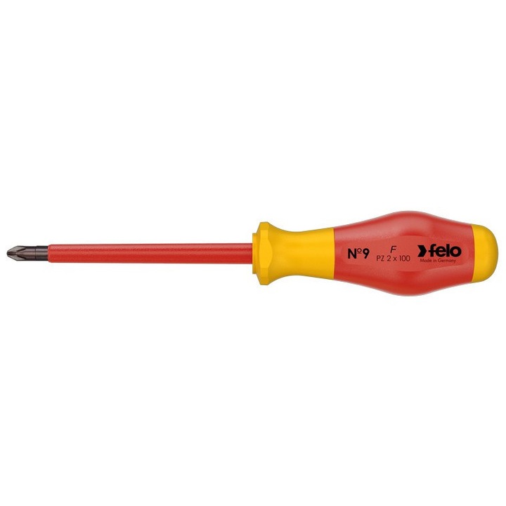 Отвертка PZ 3 - 150 Felo, VDE, 70мм, 26x4x4см