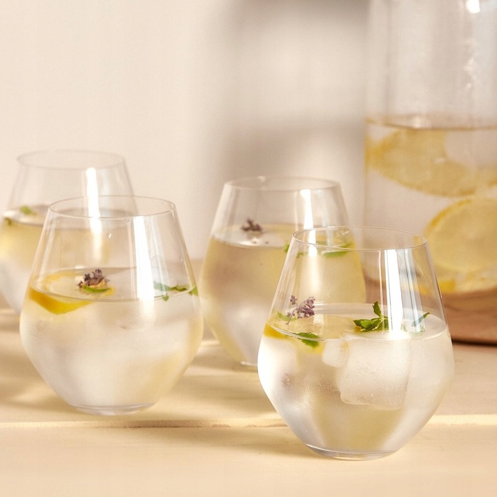 BRILLIANT pohárkészlet, 4 darab, 0,5 l, átlátszó