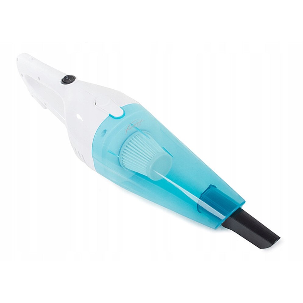 Aspirator vertical fara sac Verk Group, 600W, HEPA, alb-albastru, set cu doua capete